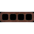 Valena ALLURE Рамка 4 поста Кожа универсальная
