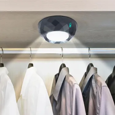 Фонарик туристический кемпинговый на липучке на батарейках 3хААА в палатку, сенсорный, беспроводной SB-507 Луна