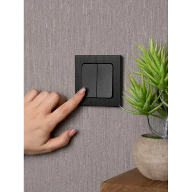 Стокгольм Механизм Выключателя 2-кл. 10А черный