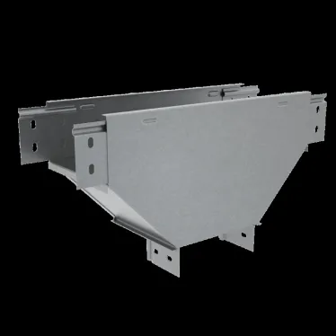 Т-отвод вертикальный 100х100 мм вниз c разворотом трассы на 90 гр. ПЛЮС HD