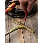 Шина PEN ноль-земля 6х9мм 20 отверстий латунь крепеж по краям PROxima