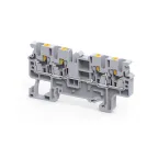 Клемма с 4 конт. push-in 2,5 кв.мм OptiClip СP-2,5-QUATTRO-(0,2-2,5)-I-серый