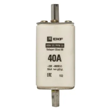 Вставка плавкая ППН-33 160/40А габарит 00