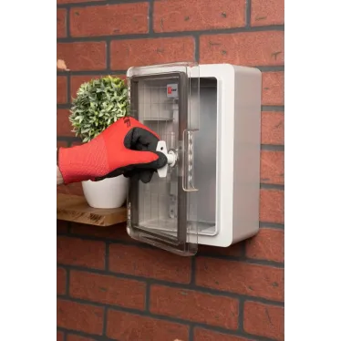 Бокс пластиковый с монтажной платой прозр. дверь 300х200х130 мм IP65 PROxima