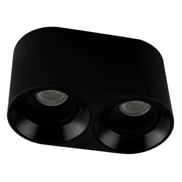 Светильник накладной IP20 10 Вт GU5.3 LED черн./черн. пластик DENKIRS DK3096-BK