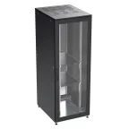Шкаф собранный напольный 19'' IT-CQE. 42U 800х1000 двери перф/перф. RAL 9005