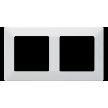 Valena LIFE Рамка 2 поста белая универсальная