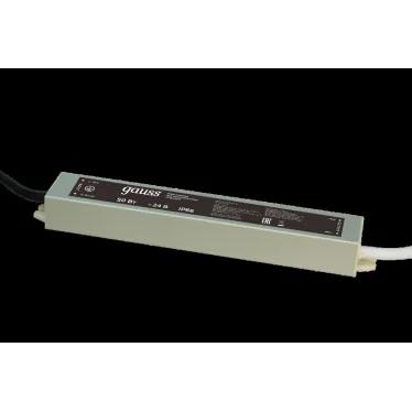 Блок питания для светодиодной ленты 50 Вт AC 100-264В Uвых 24В IP66 220х30х20мм Black Gauss