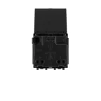 Avanti Розетка с крышкой ''Черный квадрат'', 2P+E, с защитными шторками, 2 модульная