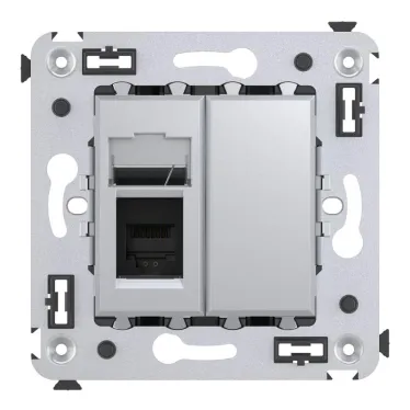 Avanti Телефонная розетка RJ-12 в стену Закаленная сталь