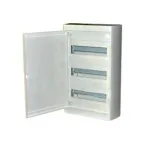 Щит распределительный навесной ЩРН-п-36 пластиковый, металлическая дверь