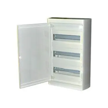 Щит распределительный навесной ЩРН-п-36 пластиковый, металлическая дверь