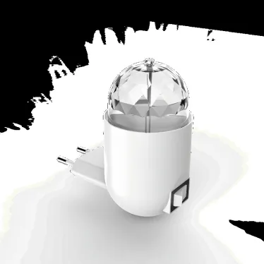 Светильник ночник розеточный 3 Вт Белый IP20 с фиксированной проекцией ДИСКО MOOD Gauss