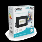 Прожектор светодиодный ДО 10 Вт 895 лм 4000К AC 220В IP65 76х93х28мм Elementary G2 Gauss
