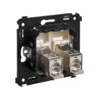 Avanti Розетка RJ-45 в стену, 5e двойная экранированная, ''Ванильная дымка''