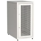                  Шкаф LINEA E 24U 600х1000мм двери 2шт перфорированная и металл серый
               