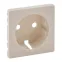 Valena LIFE Лицевая панель розетки 2К+З Слоновая кость