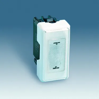 Сигнальная лампа с прозрачной крышкой узкая, 130-250В, S27, белый