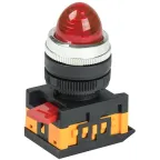 Лампа AL-22 сигнальная красная с подсветкой неон 240В