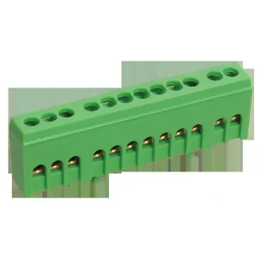 Шина PE земля корпусный изолятор на DIN-рейку ШНИ-6х9-10-К-З