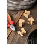 Угол внутренний (25х16) (4 шт) Plast под светлое дерево