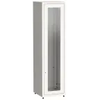                  Шкаф LINEA E 42U 600х600мм двери 2шт стеклянная и металлическая. серый
               