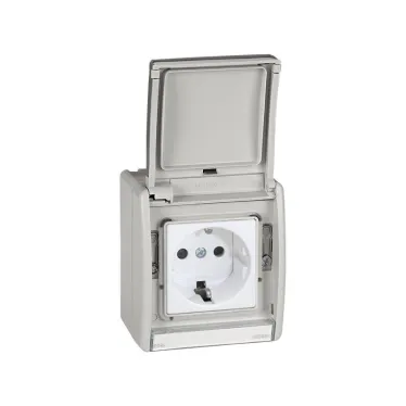 Рамка с крышкой S44A серый