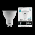 Лампа светодиодная LED 7 Вт 550 лм 4100К софит MR16 нейтральный GU10 AC 220В Elementary Gauss