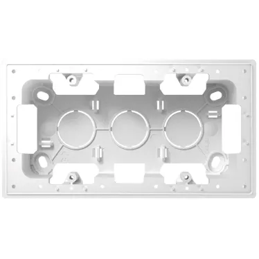 Коробка подъемная на 2 поста для накладного монтажа цвета алюминий S24 Harmonie
