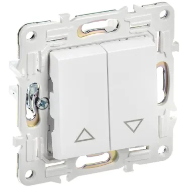 SKANDY Выключатель жалюзи 10А SK-V12W арктический белый IEK