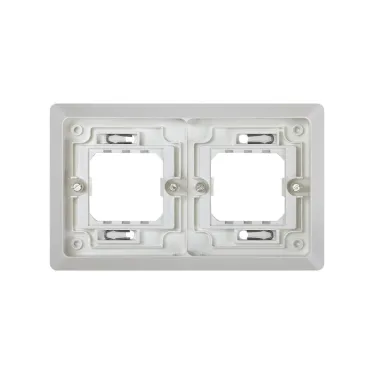 Рамка двухместная скрытая проводка S44A серый
