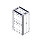                  Шкаф Uniprom. 42U-800/1200. боковые панели 4шт. черный
               