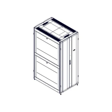 Шкаф Uniprom. 42U-800/1200. боковые панели 4шт. черный
