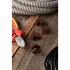 Угол внутренний (15х10) (4 шт) Plast под темное дерево