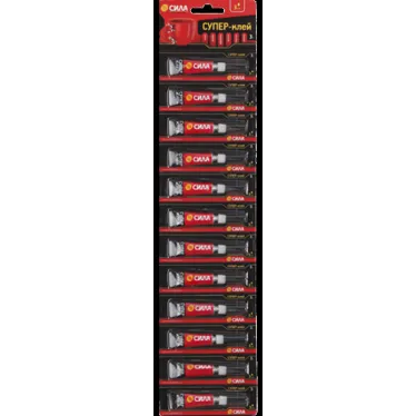 Супер-клей СВЕРХПРОЧНЫЙ 3 гр. лента BL-12 SSBL12-3 СИЛА