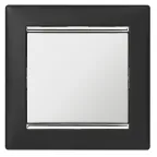 Выключатель одноклавишный, в рамку, белый