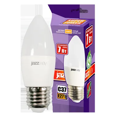 Лампа светодиодная LED 7Вт E27 530Лм 230V/50Hz теплый матовая свеча SP