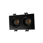 Светильник встраиваемый IP20 10 Вт GU5.3 LED черн./черн. пластик DENKIRS DK3072-BK