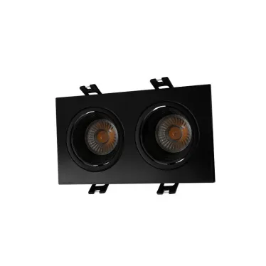 Светильник встраиваемый IP20 10 Вт GU5.3 LED черн./черн. пластик DENKIRS DK3072-BK