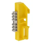 Шина PE Земля на на DIN-изол ШНИ-6х9-6 никелированная Д-Желт