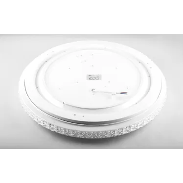 Светильник светодиодный ДБО-36w круглый матовый с эффектом Звездного неба регулировкой цветовой температуры 3000-6500К светового потока max 2900Лм и режима освещенности с пультом управления и таймером выключения