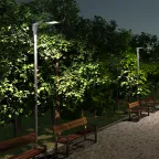 Кронштейн для уличных светильников 200*205*100мм на трубу до D58мм/консоль D48мм серый 1/2 | 903265106 | Gauss