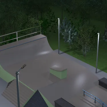 Кронштейн для уличных светильников на опору с 1 хомутом 625х460х480 D60мм | 903265203 | Gauss