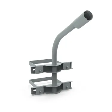 Кронштейн для уличных светильников на опору с 2 хомутами 625х460х680 D48мм | 903265302 | Gauss