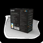 Светильник ночник настольный 5 Вт 200 лм 2700-6000К DC 5В Голубой IP20 112х54х109мм с Li-ion акк 1200мА диммируемый Qplus Gauss