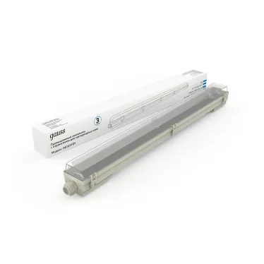 Светильник светодиодный промышленный линейный СПП-Т8-G13 INDUSTRY 220-230V IP65 660*70*61мм для LED ламп 1х600мм | 909410160 | Gauss