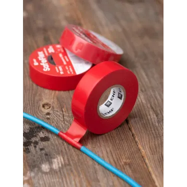 Изолента ПВХ красная 19мм 20м серии SafeFlex