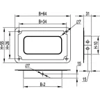 Фланец соединительный FR 80/80 цинк-ламельный