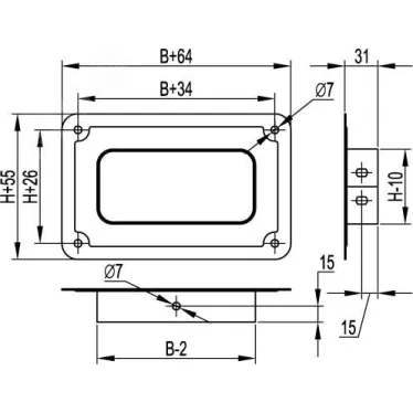 Фланец соединительный FR 80/80 цинк-ламельный