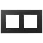 Рамка для розеток и выключателей Elegance 14-5012-05 Classic, на 2 поста, антрацит